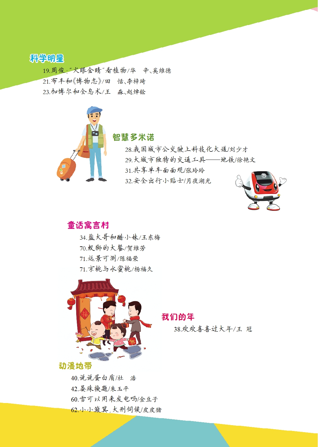 《少兒科技》2021年第1-2期目錄
